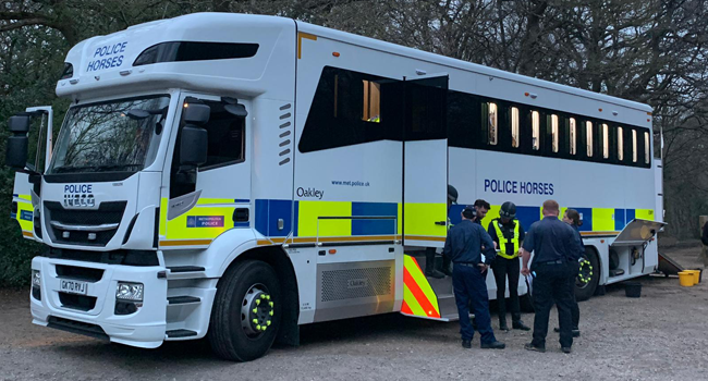 The Metropolitan Police has deployed officers, horses and dogs in the search for missing Nigerian student, Richard Okorogheye. Credit: Metropolitan Police